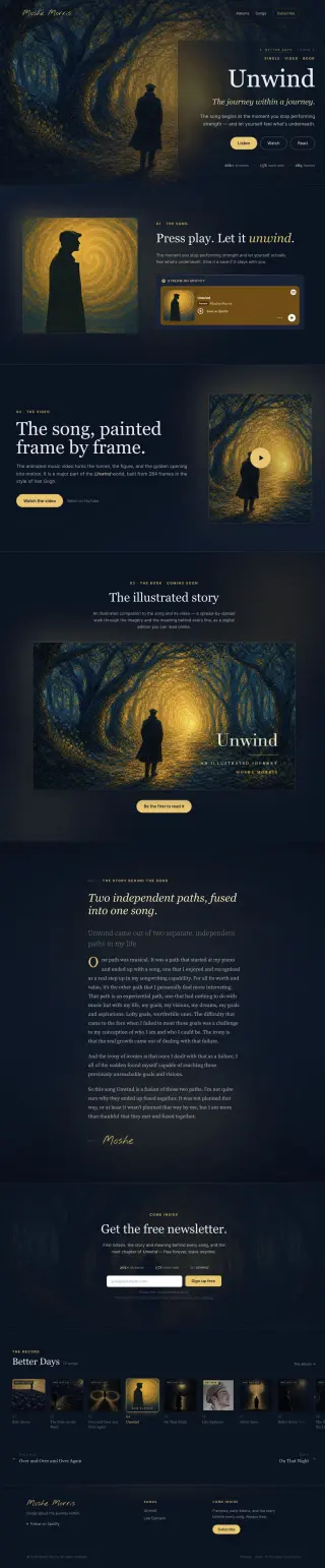 Unwind song page