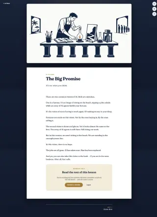 The Big Promise lesson page